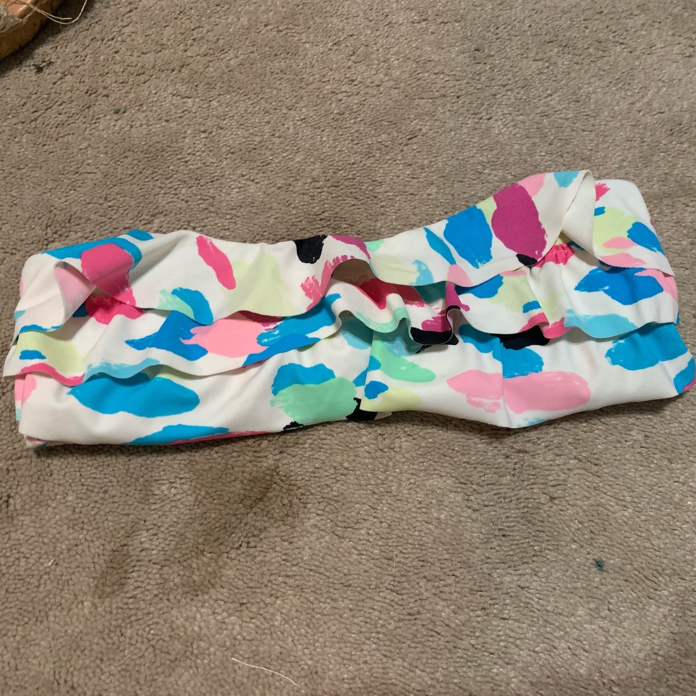 forever 21 swim strapless top size S